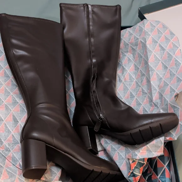 Aerosoles Micah 9.5 Brown Tall Boots BNWT - Picture 2 of 5
